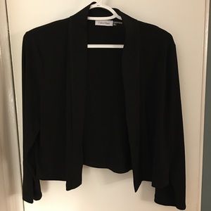 Calvin Klein black short layer top XL
